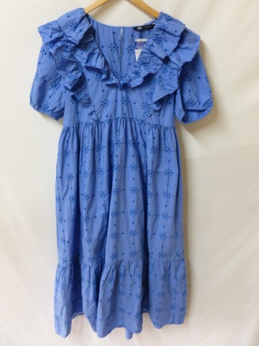 Zara cornflower blue broderie - cornflower,