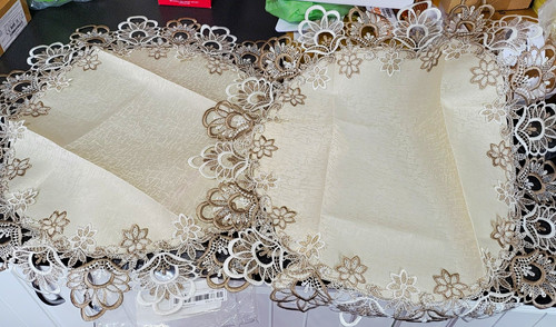 60cm round beige white - round,