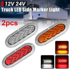 2x 6" Oval LED Rear Stop Turn