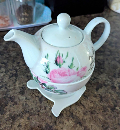 White ceramic floral - ceramic,