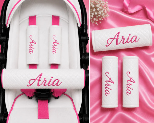 Pink baby girls personalised - pink,