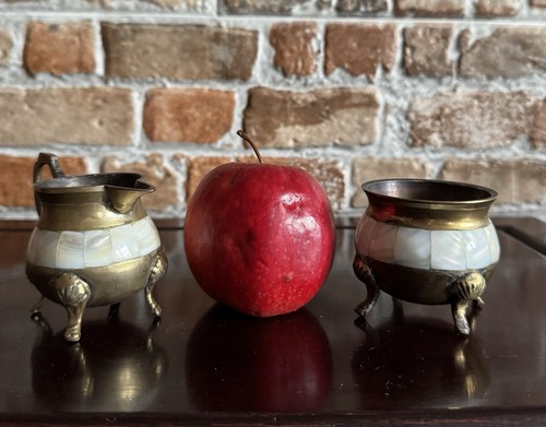 Vintage brass and mother - brass,