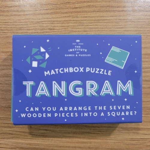 Matchbox puzzle tangram game - matchbox,