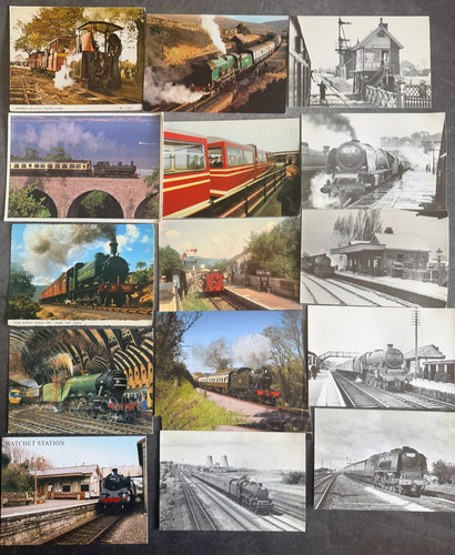 Vintage railway postcards - vintage,
