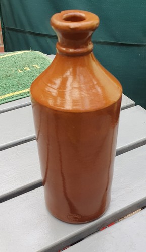Antique brown stoneware - brown,