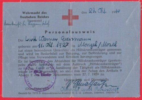 German red cross - cross, card