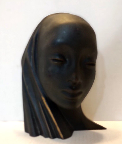 Female bust head with veil - female,