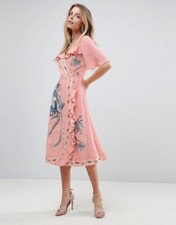 ASOS Premium Pink Embroidered