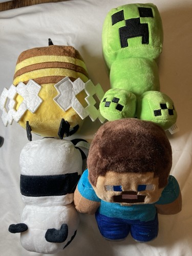 Minecraft plushies steve panda - minecraft,