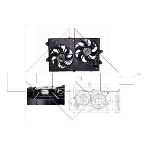 Radiator fan for golf - radiator, mk2