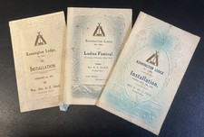 3 Masonic Items. Kennington