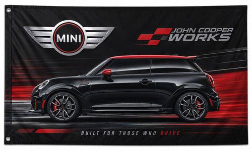 Mini john cooper works flag - mini,
