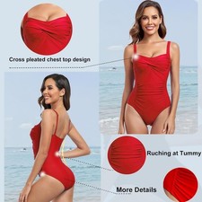 Womens Vevarble Red Swimming