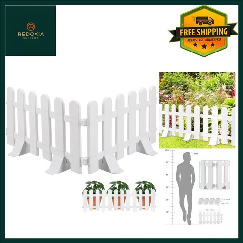 Charming white picket garden - picket,