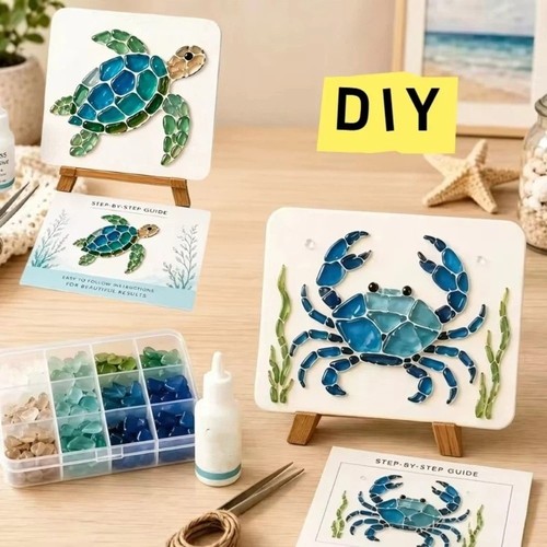 Diy sea glass - art, kit