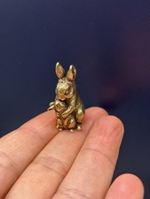 Brass Mother & Baby Rabbit