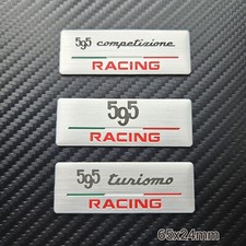 Fits FIAT ABARTH 500 595 BADGE Emblems Turismo/Compeitizione/Racing