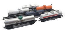 RAKE OF SIX BACHMANN HO GAUGE SINGLE & TRIPLE DOME TANK WAGONS ROLLING STOCK