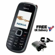 NOKIA 1661 New Condition-Black SIMPLE MOBILE PHONE -UNLOCKED +12 months WARRANTY