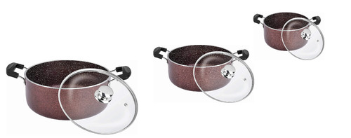 Aluminium non stick sauce pan - aluminium,