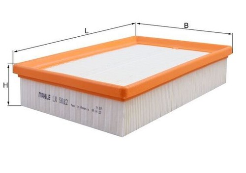 Mahle 5082 air filter - lx,
