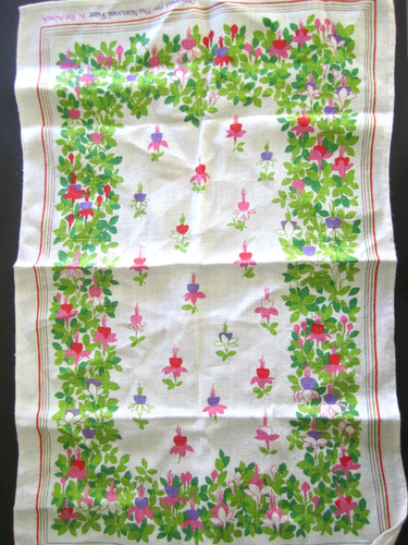 Pat albeck fuchsia flowers tea - albeck,