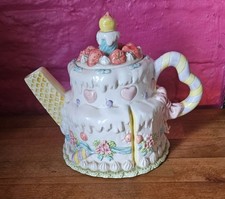 Birthday Cake Leonardo Collection Teapot Perfect For Mad Hatter Alice Tea Party