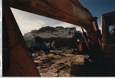 Excavator Construction Potala Palace Lhasa Tibet c2000s Large Fujicolour Photo
