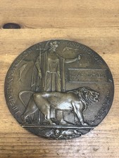 WW1 Memorial / Death Penny Plaque Somme ?