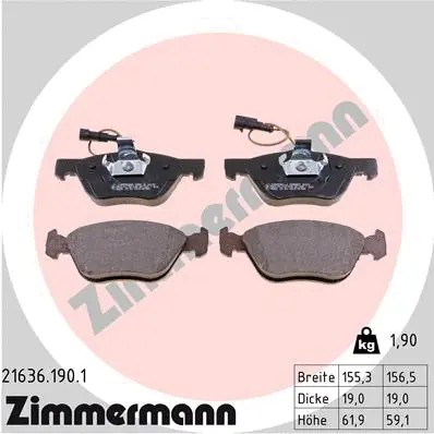 Front brake pad set disc - front,