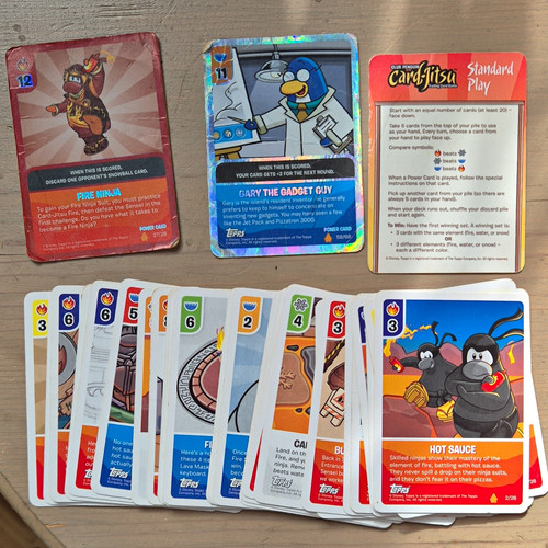 Topps club penguin card - topps, card-jitsu