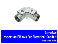 Galvanised steel conduit - conduit, 90°