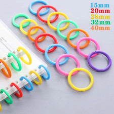50 Pcs Plastic Ring Binders