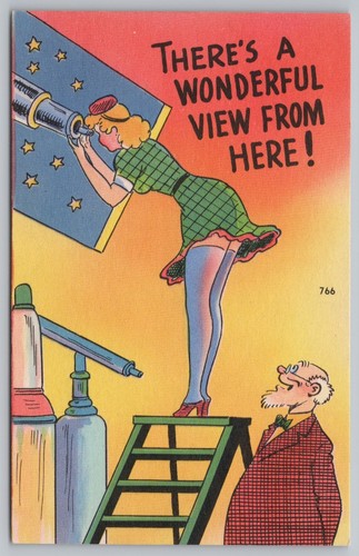 Risqué comic postcard sexy - risqué,