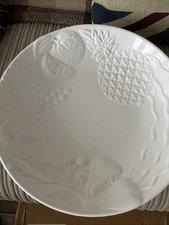 Vintage Large White Serving