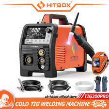 TIG200PRO Cold TIG Welder 200Amp Pulse TIG HF TIG Spot TIG MMA Welding Machine