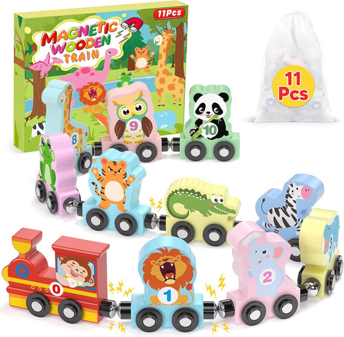 Pcs magnetic train set - 11,