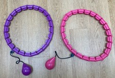 Weighted Hoola Hoops x 2 - Weight Loss Fitness Gym