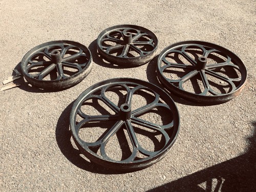 Shepherds hut wheels cast - shepherds,