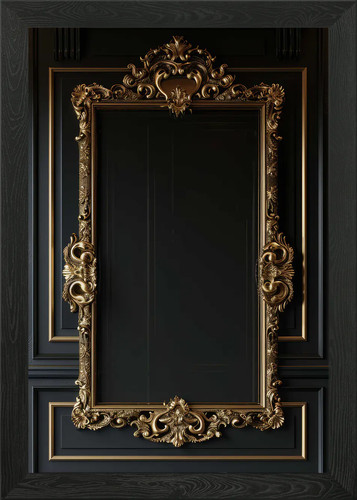 Frame dark gold framed - dark,