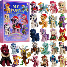 2025 New My Little Pony Decor 2D Pendant Xmas Gifts Countdown Advent Calendar