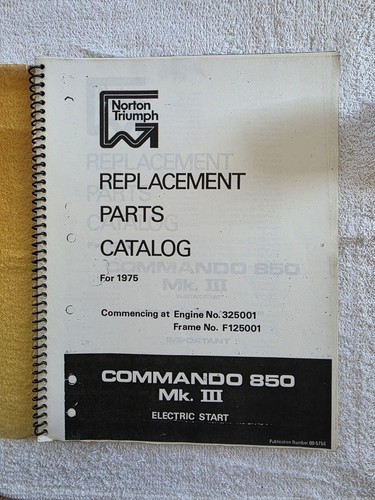 1975 mk3 norton - 850, commando