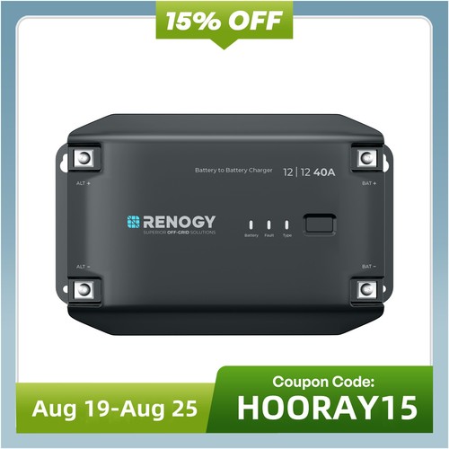Renogy 40a 12v dc - 12v,