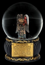 Angel Snow Ball - Archangel Gabriel - Christian Decor Prayer - H 14 CM