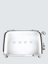 SMEG TSF03SSUK Retro Polished Stainless Steel 4 Slice Toaster
