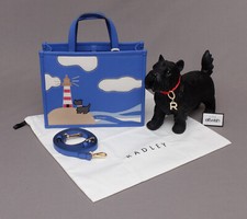 RADLEY LONDON BEAUTIFUL SHORE THING LIGHTHOUSE BLUE SMALL GRAB MULTIWAY BAG NEW