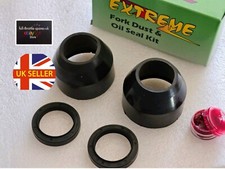fits: SUZUKI GT 500 1976-1979 FORK OIL SEALS + DUST SEALS + RUBBER GREASE UK