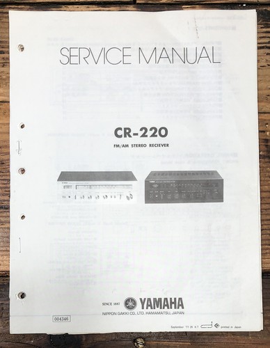 Yamaha 220 receiver service - yamaha,