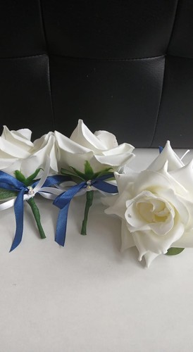 Baby blue bow and - blue,