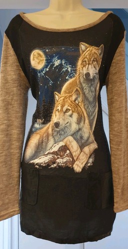 Urban mist wolf moon graphic - moon,
